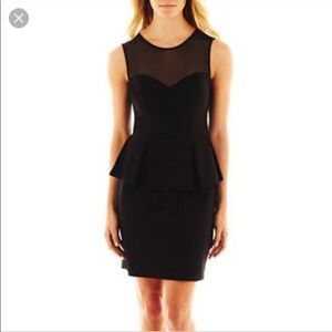 GUC Bisou Bisou Sleeveless Peplum Dress Size 6